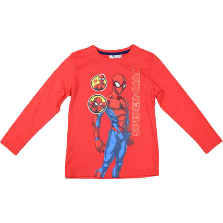Lasten pitkähihainen t-paita Spiderman punainen