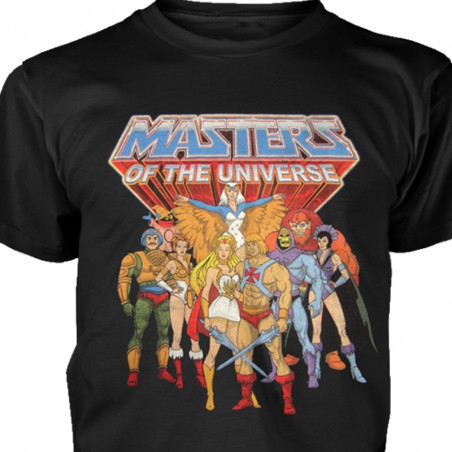 T-paita He-Man Masters of the Universe, musta