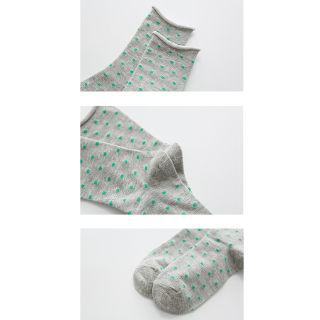 Sukat Polka Dot harmaat